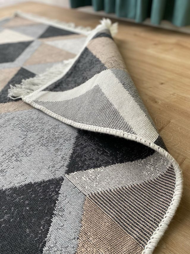 Tappeto in cotone geometria 120x180 cm