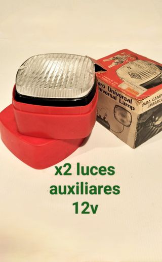 2 luces 12v auxiliares coche x2
