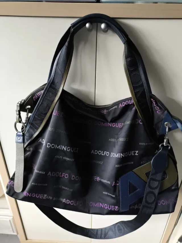 Bolso Adolfo Dominguez Negro Piel