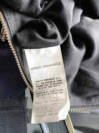Bolso Adolfo Dominguez Negro Piel