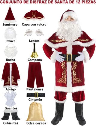 Disfraz Papá Noel XXL Hombre Campana y Saco