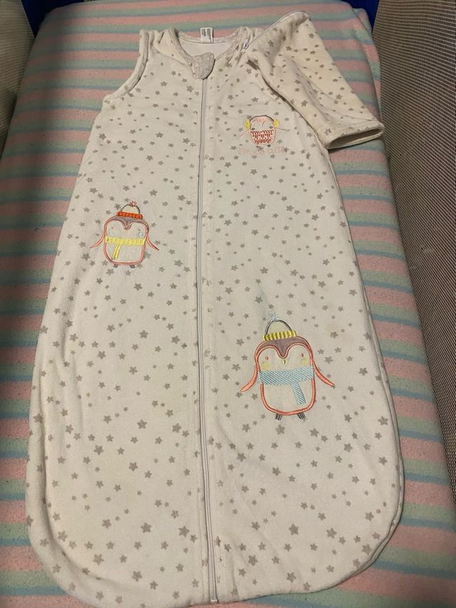 Saco dormir bebé  con estrellitas ,