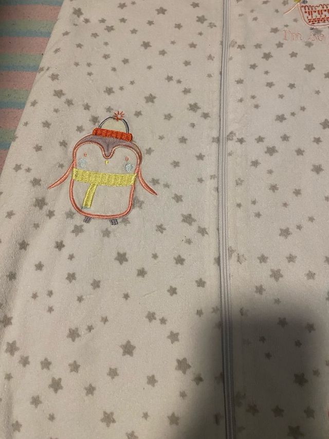 Saco dormir bebé  con estrellitas ,