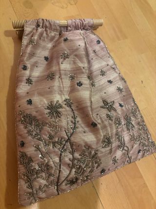 Bolso mano abalorios Zara