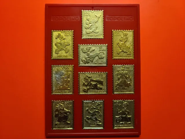 FRANCOBOLLI METALLICI - 
TOPOLINO OPERAZIONE QUACK