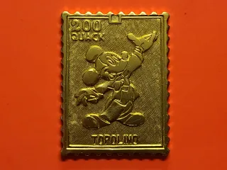 FRANCOBOLLI METALLICI -  TOPOLINO OPERAZIONE QUACK