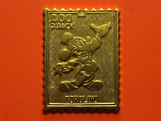 FRANCOBOLLI METALLICI - 
TOPOLINO OPERAZIONE QUACK