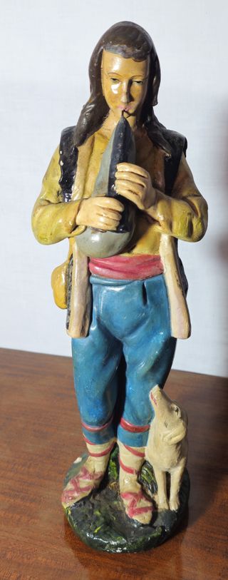 Presepe in gesso vintage - Anni '70, statue 30 cm