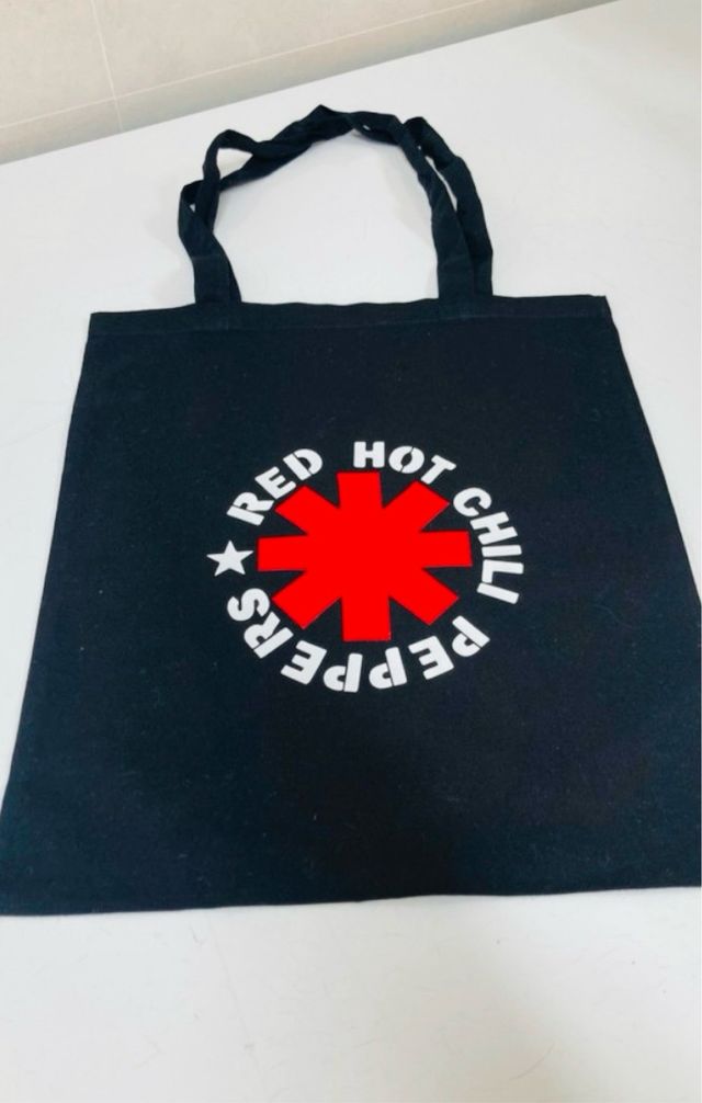 Bolsa Tote Red Hot Chili Peppers Negra