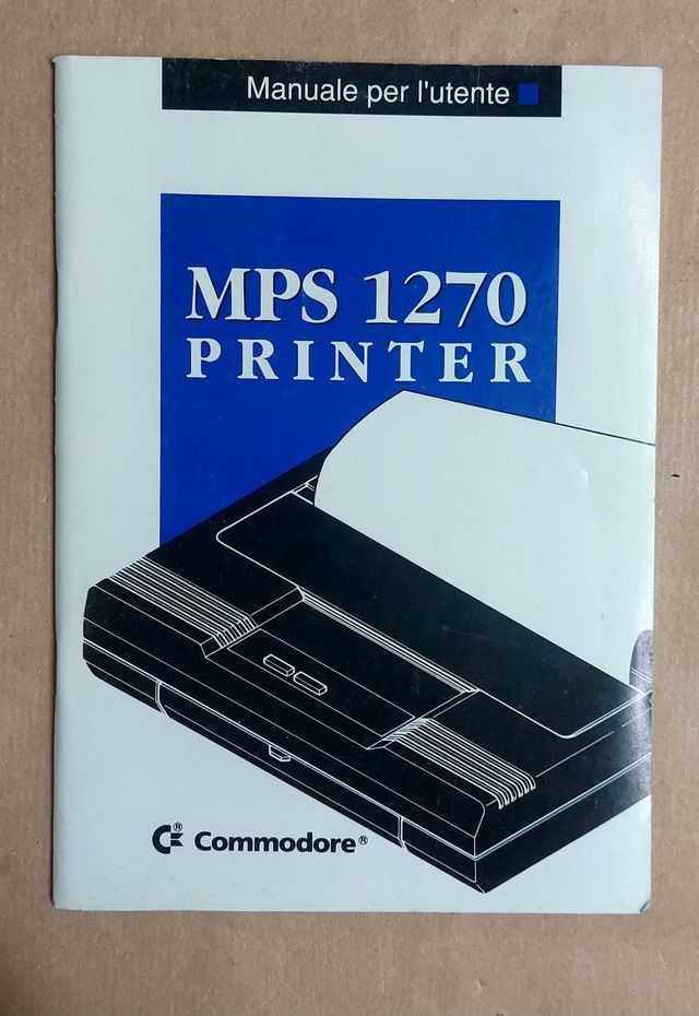 Manuale stampante Commodore MPS 1270 ITA