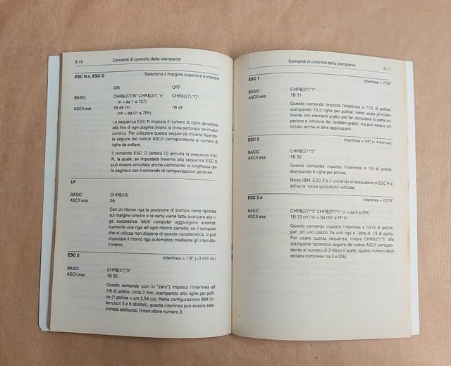 Manuale stampante Commodore MPS 1270 ITA