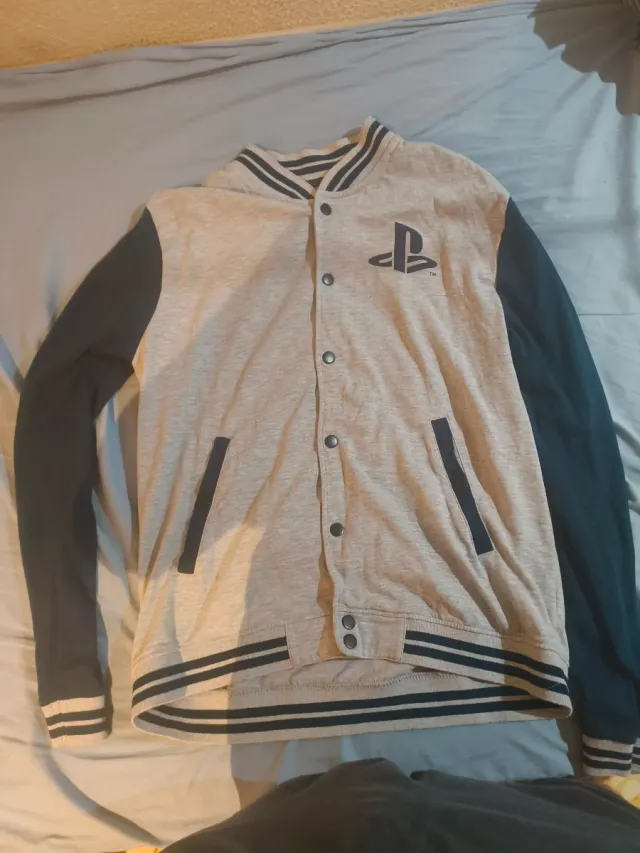 Chaqueta universitaria PlayStation Beige/Negra