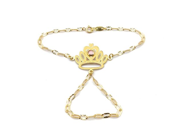 Manita Oro 18K con Circonitas - Motivo Corona