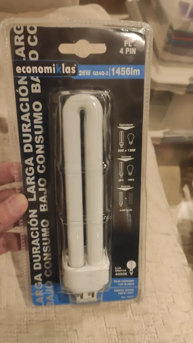 Confezione da 10 lampadine PL 4 PIN 20W 1450lm