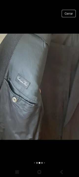 Traje de caballero de cashemere gris