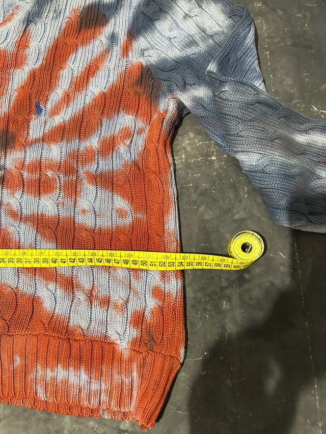 Maglione Ralph Lauren treccia tie-dye