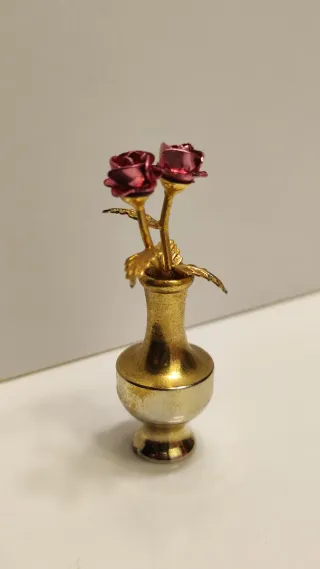 Portafiori mignon vintage in ottone