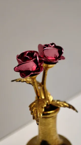 Portafiori mignon vintage in ottone