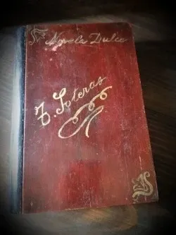 Antigua caja secreter con forma de libro