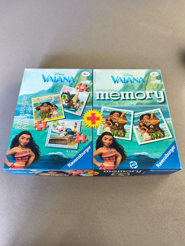 Pack Vaiana: 3 Puzzles + Juego Memory