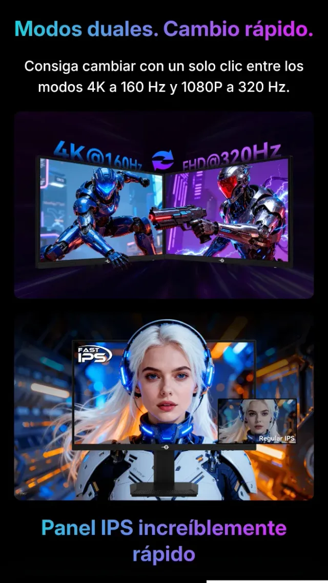 Monitor Gaming Titan Army 27 320Hz RGB nuevo