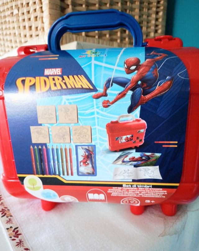 Cofanetto creativo Spiderman Marvel timbri