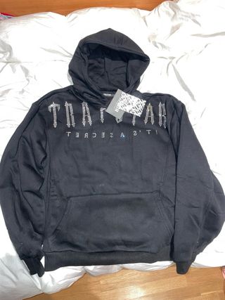 Sudadera Trapstar Negra con Brillantes