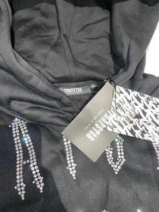 Sudadera Trapstar Negra con Brillantes