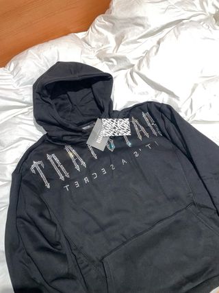 Sudadera Trapstar Negra con Brillantes