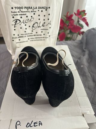 Zapatos Baile Flamenco Paco Olea Negros