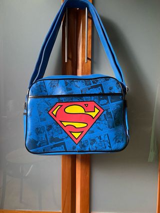 Bolso Cartera Superman Comic Azul