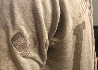 Felpa Leone vintage grigia