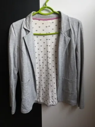 Americana algodon Zara Gris Talla S