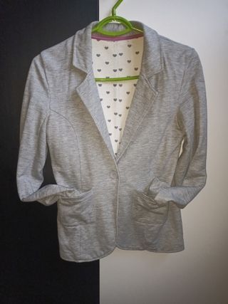 Americana algodon Zara Gris Talla S