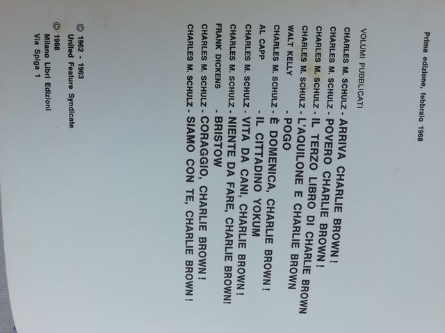 Fumetto Siamo con te, Charlie Brown!