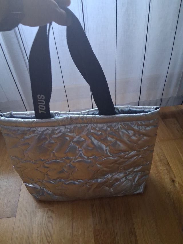 Borsa Tous argentata imbottita