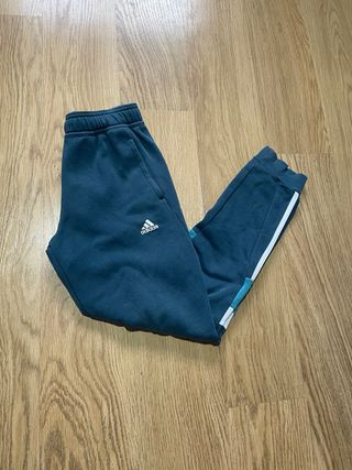 Pantalón deportivo Adidas verde azulado niño .