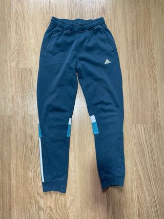 Pantalón deportivo Adidas verde azulado niño .