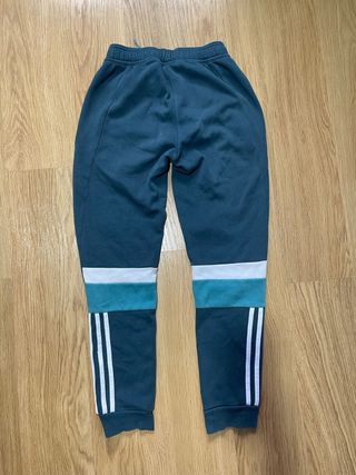 Pantalón deportivo Adidas verde azulado niño .