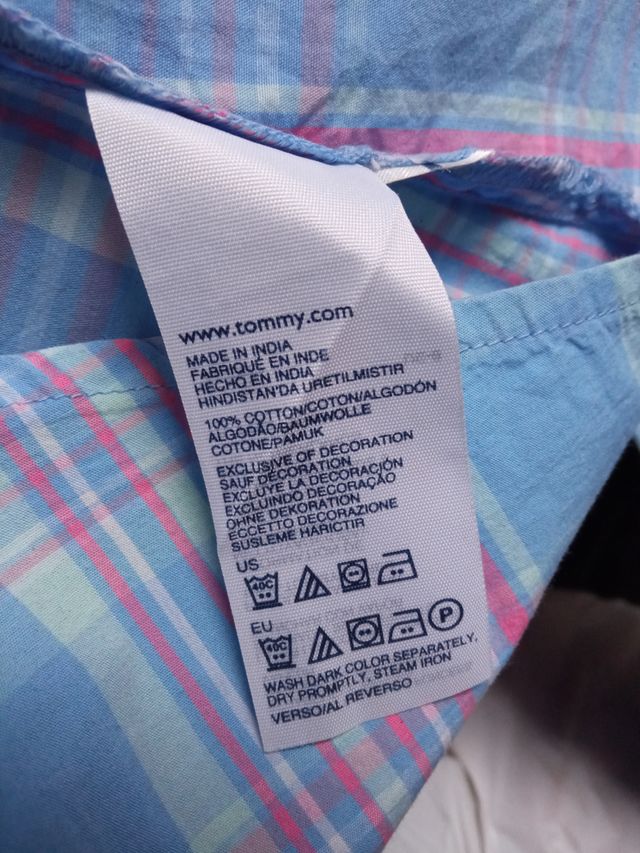 Camisa Tommy Hilfiger cuadros Talla M