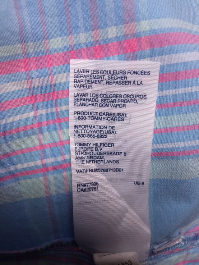 Camisa Tommy Hilfiger cuadros Talla M