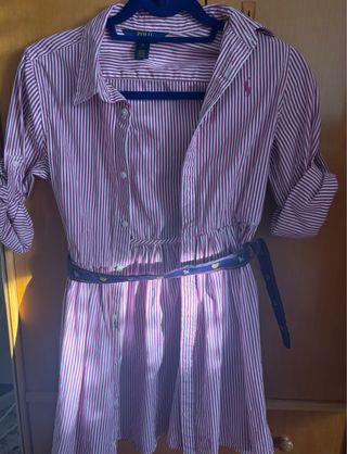 Vestido Polo Ralph Lauren Rayas Talla 14