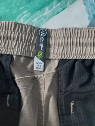 Pantalón goma en cintura y tobillo beige Volcom ho