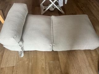 Puff doble convertible en cama