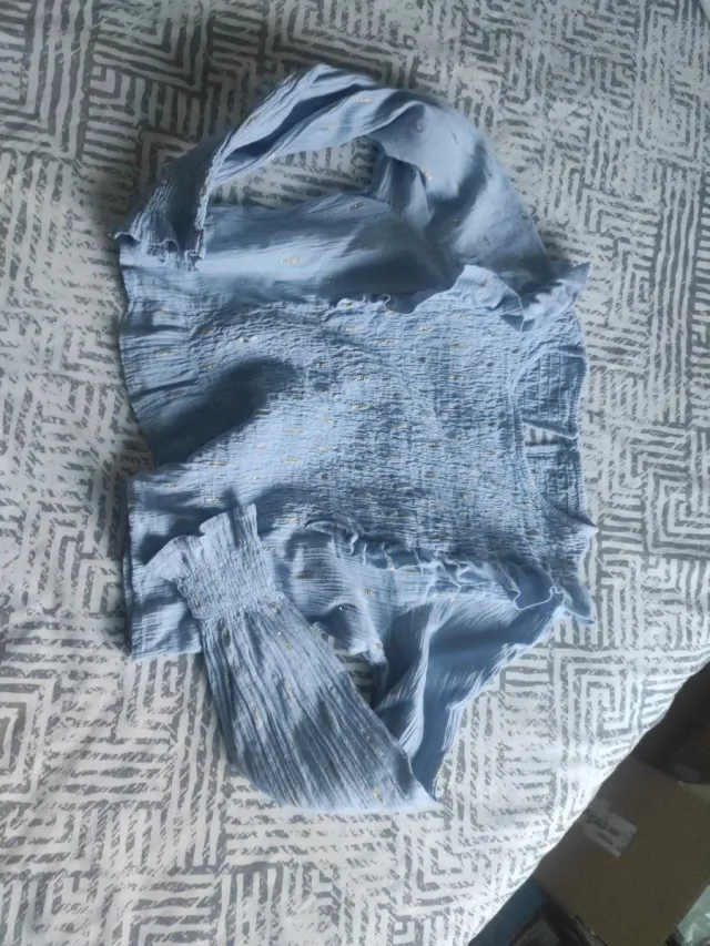 Blusa azul talla unica