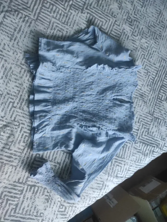 Blusa azul talla unica