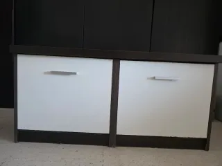 Zapatero 2 Puertas Blanco y Marrón