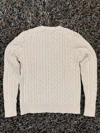 Ralph Lauren Women’s White Wool Cable Knit Sweater
