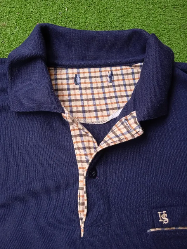 2 Polos HS camisas Azul y Negro