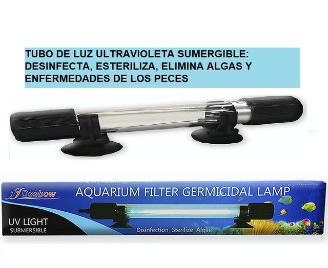 ULTRAVIOLETA TUBO UV LAMPARA ACUARIO pecera